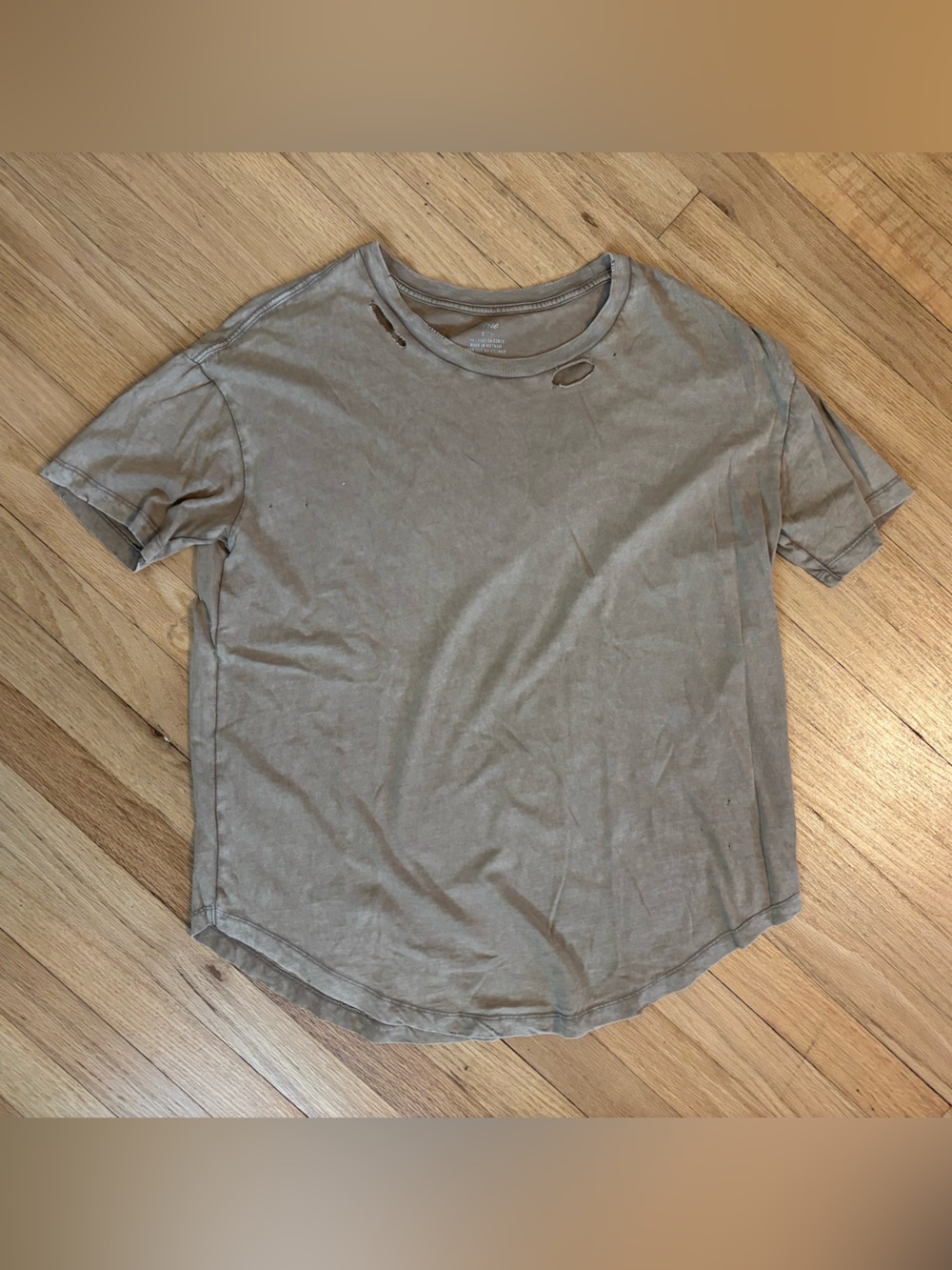 Aerie distressed oversized tee | Size Small